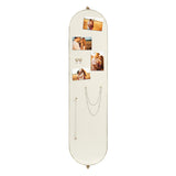 Yezi 360? Swivel Wall Mirrors 140cm x35cm Oval Shape Gold Frame-2006733285534863361