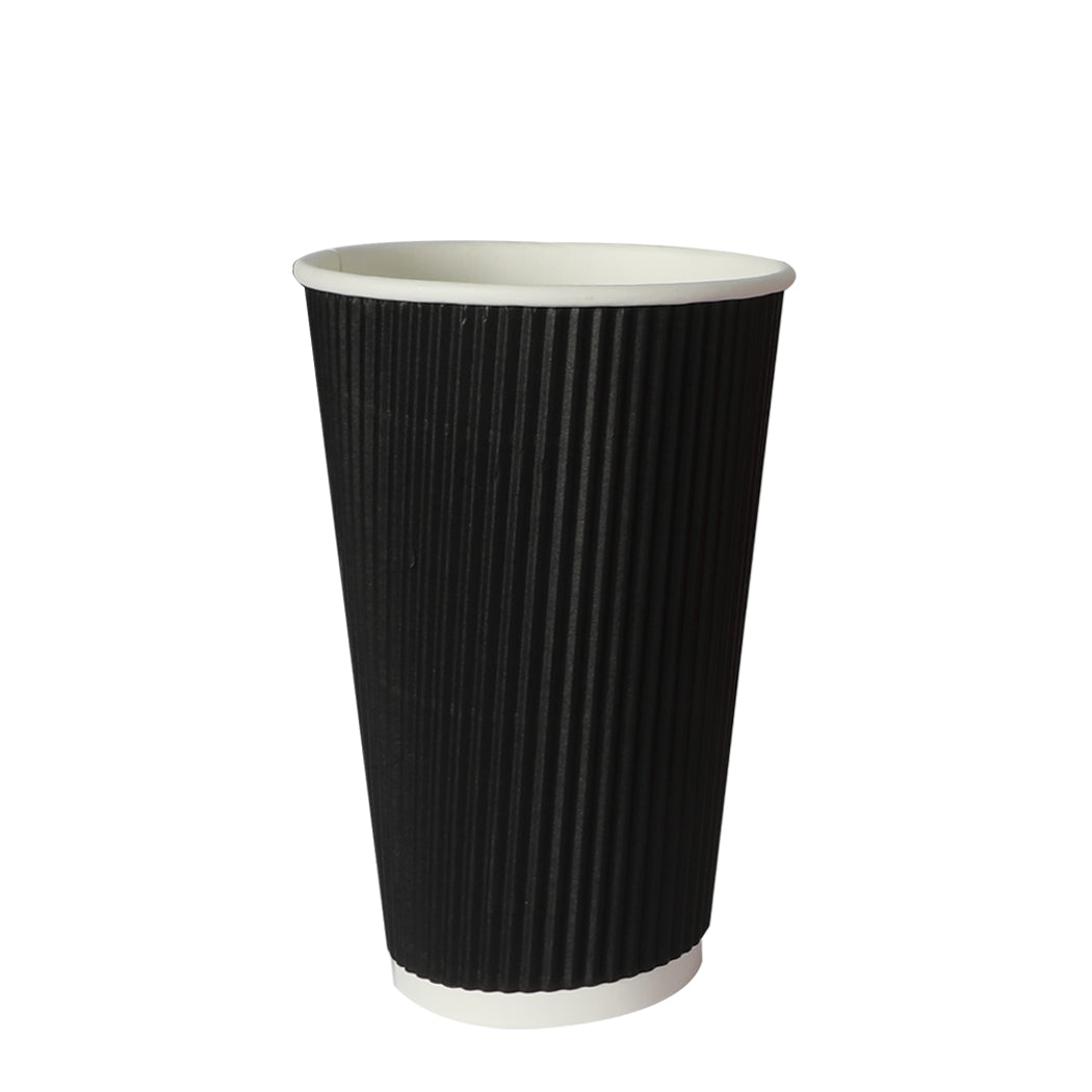 1000 Pcs 16oz Disposable Takeaway Coffee Black-2006733304895770625