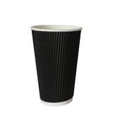 1000 Pcs 16oz Disposable Takeaway Coffee Black-2006733304895770625