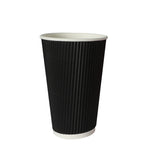 1000 Pcs 16oz Disposable Takeaway Coffee Black-2006733304895770625