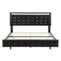 Levede Floating Bed Frame Queen with Headboard LED Lights Mattress Base
