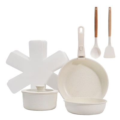 Toque 9-Piece Non Stick Cookware Set Kitchen Fry Pan