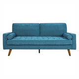 Levede Fabric Sofa Armchair 3 Seater Couch Blue 191cm Wide