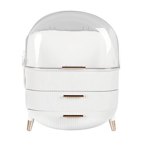 Makeup Organizer Case Drawer Portable White-2006733282275889153