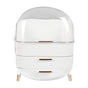 Makeup Organizer Case Drawer Portable White