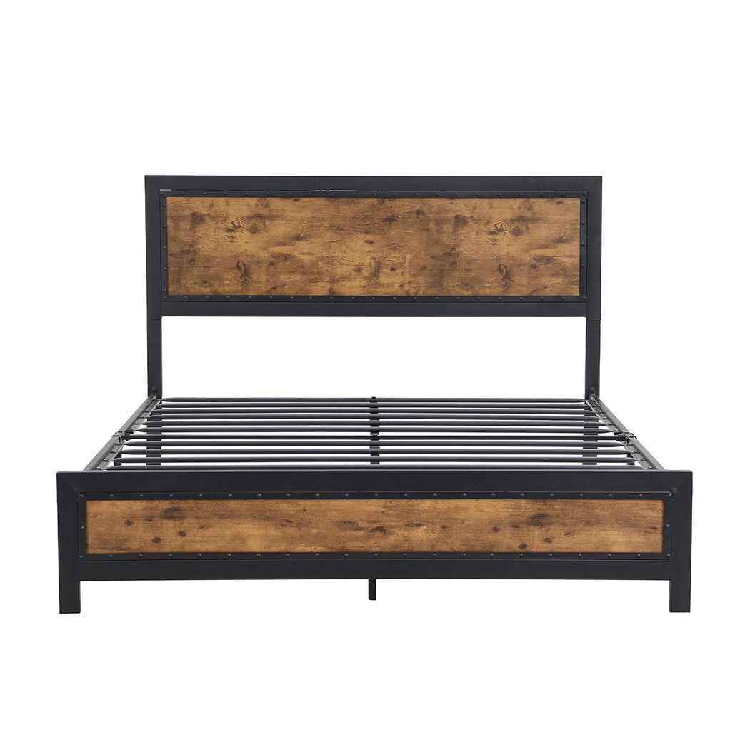 Levede Metal Bed Frame Double Mattress-2006733227032711169