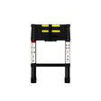 Traderight Multipurpose Aluminium Ladder Telescopic 2M Black 2 Meter-2006733179096010753