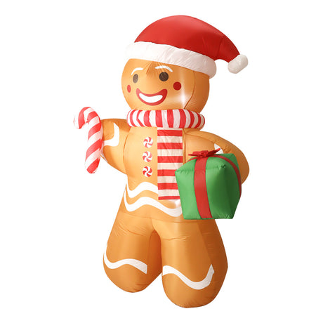 Santaco Christmas Inflatable Outdoor Gingerbread Man 2.5M-1954803065118920705