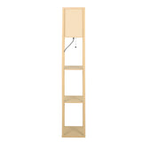 EMITTO Floor Lamp LED Storage Shelf Khaki