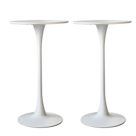 Levede 2x Round Bar Table Pub Tables White-2006733275493699585