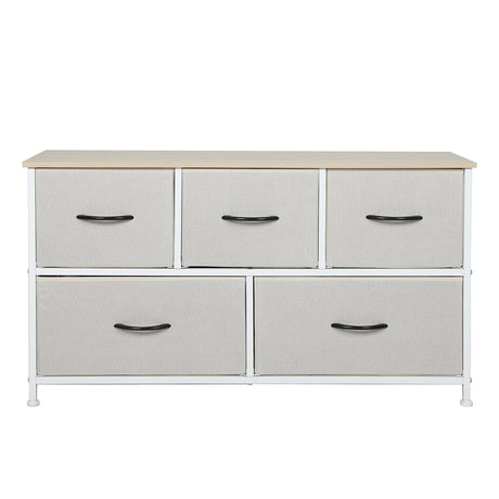 Levede Storage Cabinet Tower Chest Beige-2006733261870600193