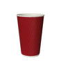 50 Pcs 16oz Disposable Takeaway Coffee Red