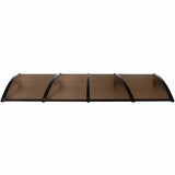 Mountview Window Door Awning Outdoor 1M X 4M Brown 1x4M-2018816911630012417