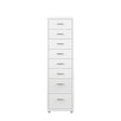Levede Office Cabinet 8 Drawer Drawers White-2006733172112494593