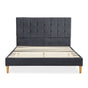 Levede Fabric Bed Frame Double Mattress Grey