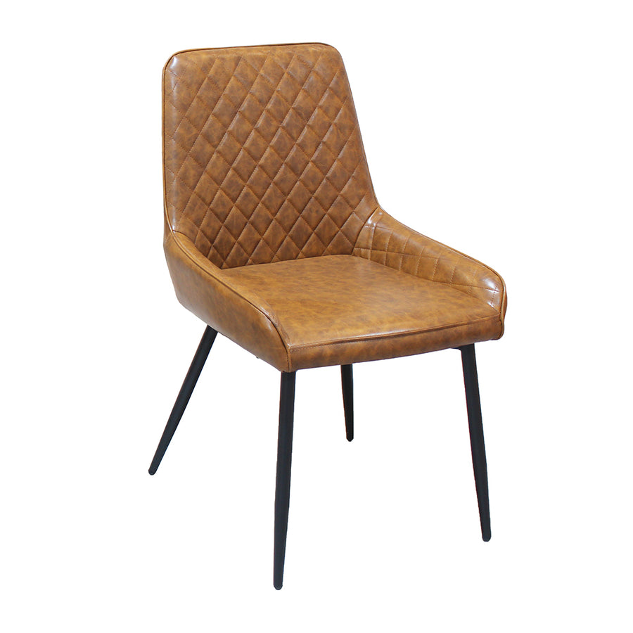 Dining Chairs x 8 Padded Seat PU Faux Leather-2018816926830170113