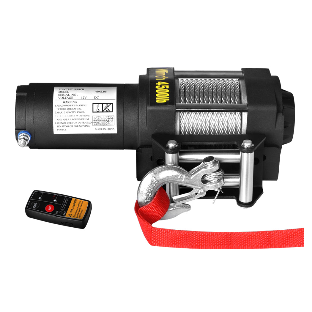 Electric Winch 4500LBS/2041KG 12V Wireless-2006733241494671361