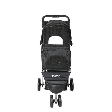 PaWz Large Pet Stroller Dog Cat Carrier Black-2006733030508597249