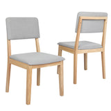 Levede Dining Chairs 4 Upholstered Kitchen Chair