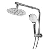 Shower Head High Pressure Set Rain Round Silver-2018816876871815169