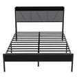 Levede Double Bed Frame Steel Base with Headboard Grey-2006732772936388609