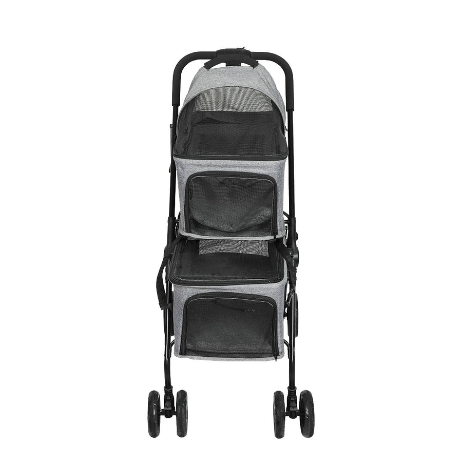 PaWz Two-tier Pet Stroller Double Dog-2006733032664469505
