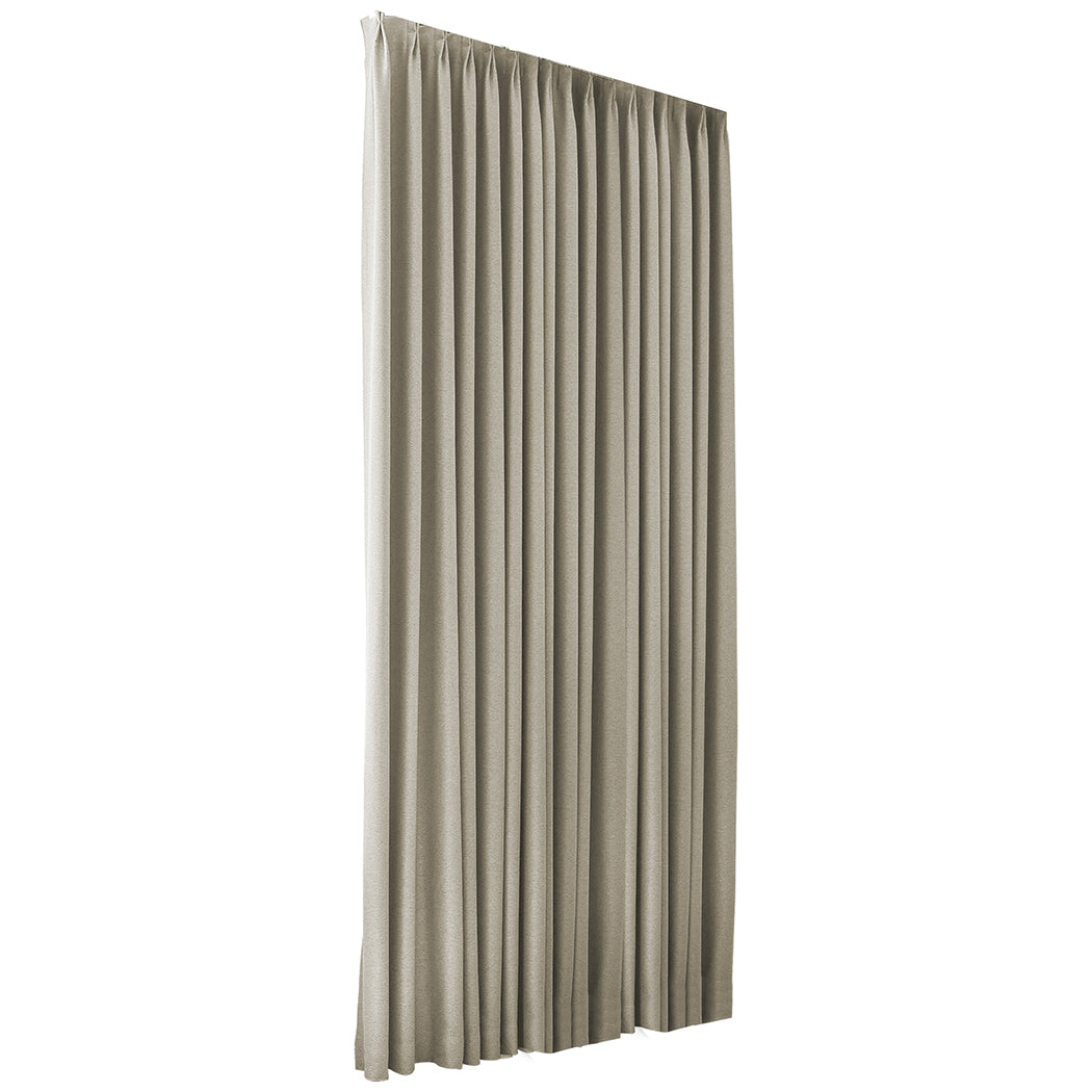 Marlow 2XBlockout Curtains Chenille 180x250 Coffee CD1016-180x250-DG-2018816796899020801