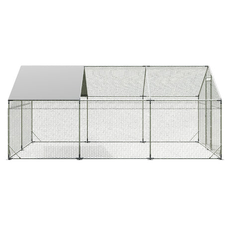 Pawz 600x300x194cm Large Metal Walk-in Chicken Coop Cage-1954802467329937409
