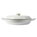 TOQUE 3.5L Enamel Dutch Oven Pan in White Colour-2018816806898241537