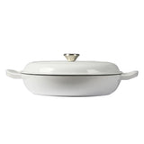TOQUE 3.5L Enamel Dutch Oven Pan in White Colour