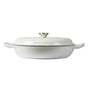 TOQUE 3.5L Enamel Dutch Oven Pan in White Colour