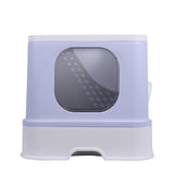 PaWz Cat Litter Box Fully Enclosed Toilet Purple-2018816757032161281