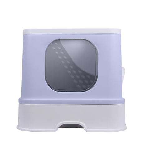 PaWz Cat Litter Box Fully Enclosed Toilet Purple-2018816757032161281