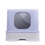 PaWz Cat Litter Box Fully Enclosed Toilet Purple-2018816757032161281