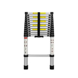 Traderight Multipurpose Ladder Telescopic 3.8M Silver 3.8 Meter-2006733179595132929