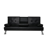 Levede Sofa Bed Adjustable Recliner Black