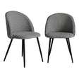 Levede 2x Dining Chairs Kitchen Cafe Black and White-2006733258737455105