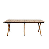 Levede Folding Camping Table Chair Set Oak