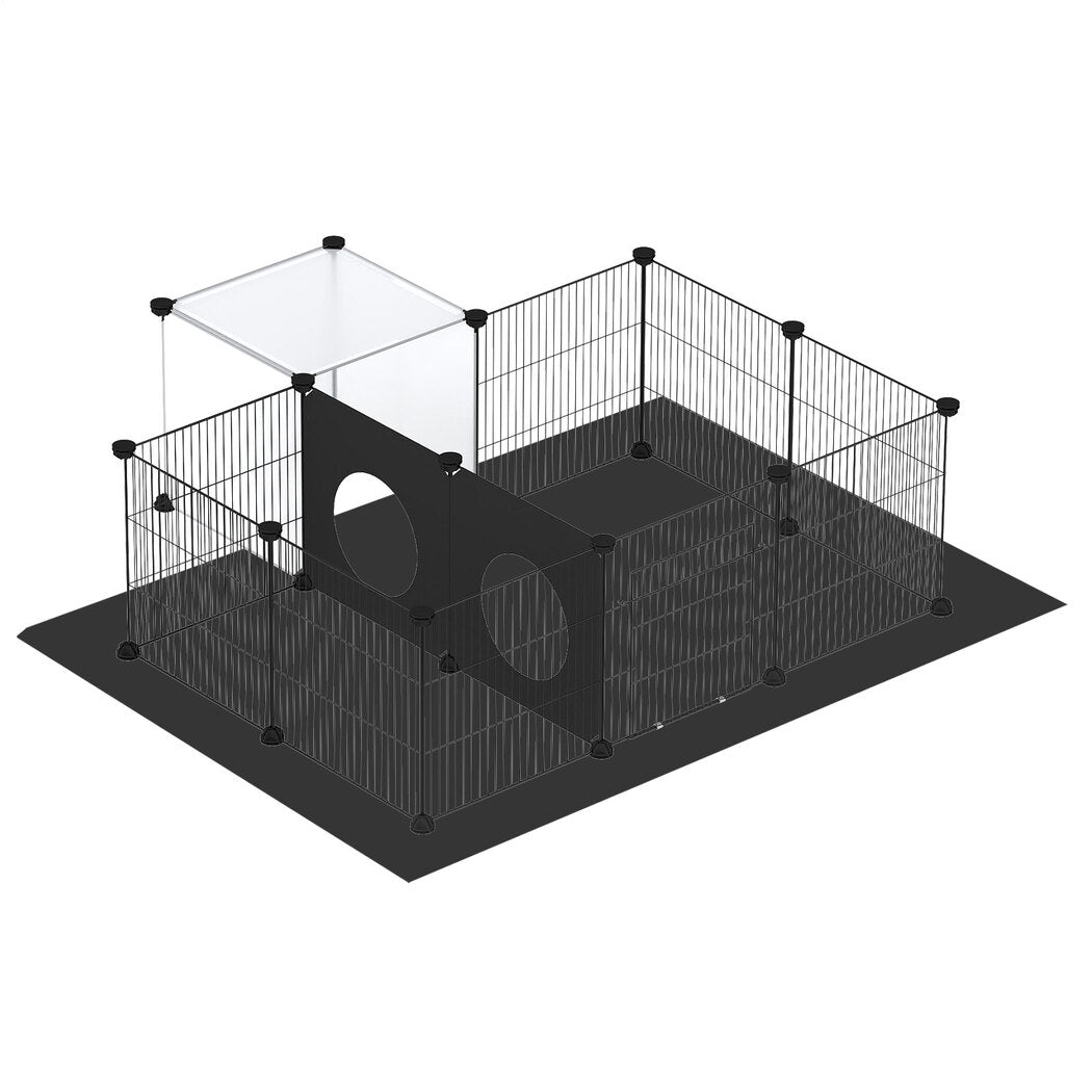 Pawz 16 Panels Guinea Pig Pet Playpen Small Pets Fence-2011971118084263937