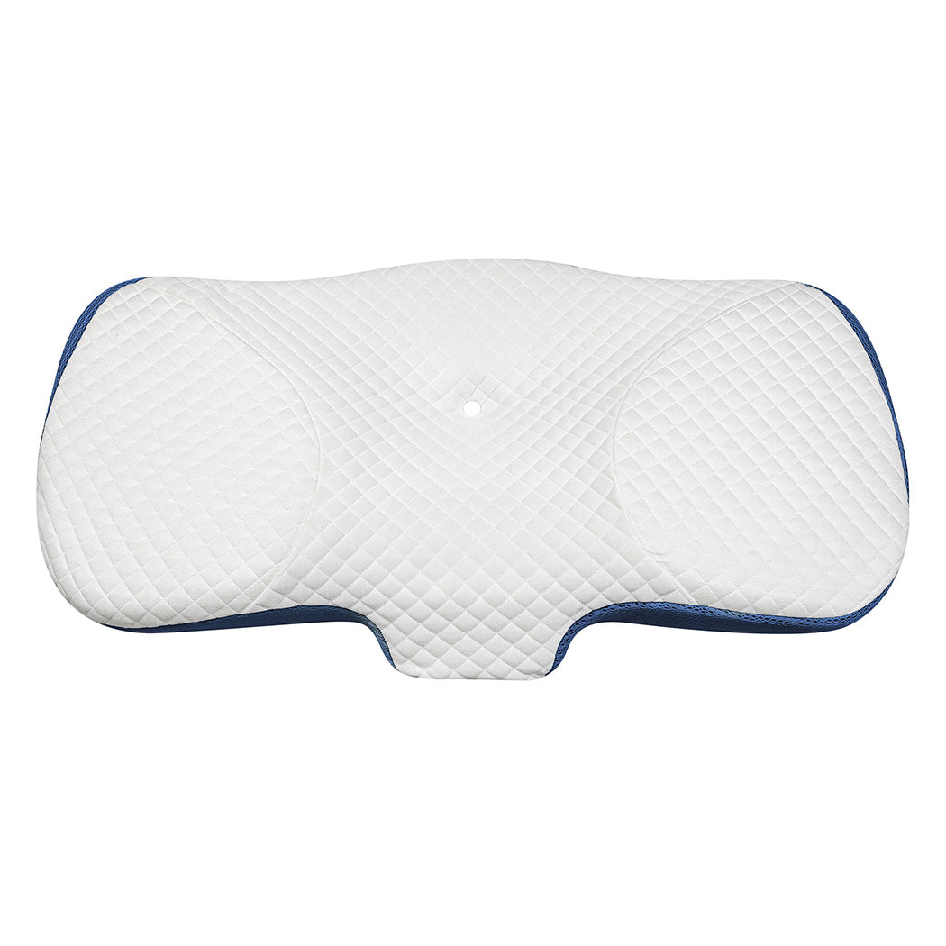 Dreamz Memory Foam Pillow Pillowcase Supprt Blue Rebound-2018816680158957569