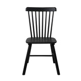 Levede 6x Dining Chairs Kitchen Winsor Black