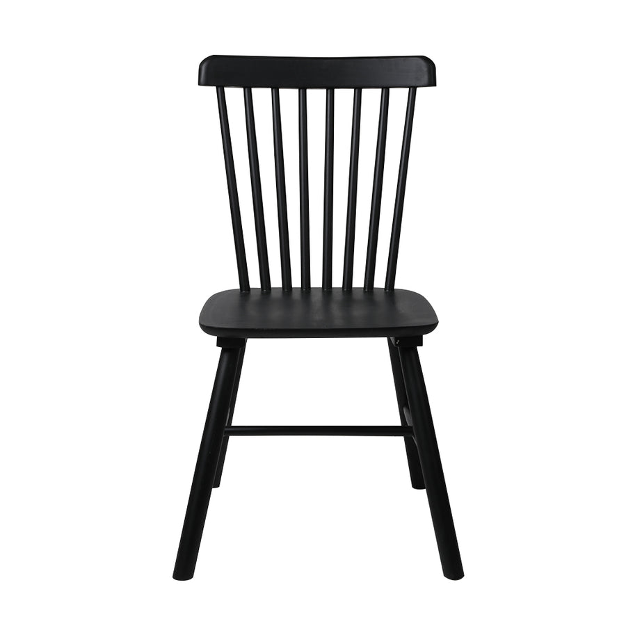 Levede 6x Dining Chairs Kitchen Winsor Black-2006732719299629057