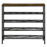 Levede 5-Tier Shoe Rack Storage Cabinet 100cm Wide-2018816890541051905