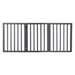 Wooden Pet Gate Dog Fence Retractable Grey 2000x 3MM-2006732963190018049