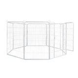 PaWz 8 Panel 40'' Pet Dog Playpen Puppy White 2.5kg Venison-2018816907372793857