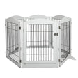 PaWz 6 Panels Pet Dog Playpen Puppy White-1954802560535760897