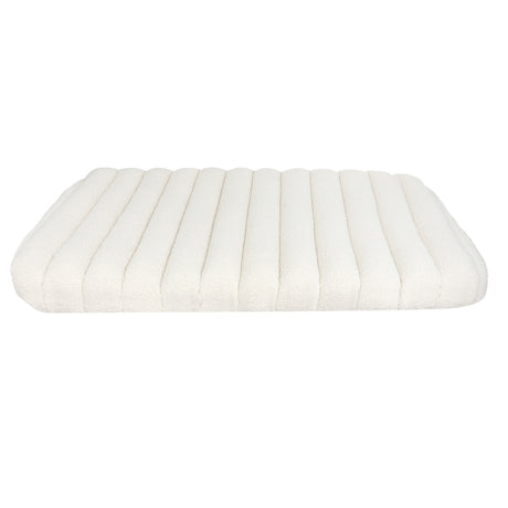 Pawz L Size Orthopedic Dog Bed with Sherpa Plush Removable Cover in White-2006732708935503873