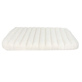 Pawz L Size Orthopedic Dog Bed with Sherpa Plush Removable Cover in White