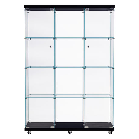 Stacked 169cm Tall Glass Display Cabinet 4 Tier-2006732857472585729