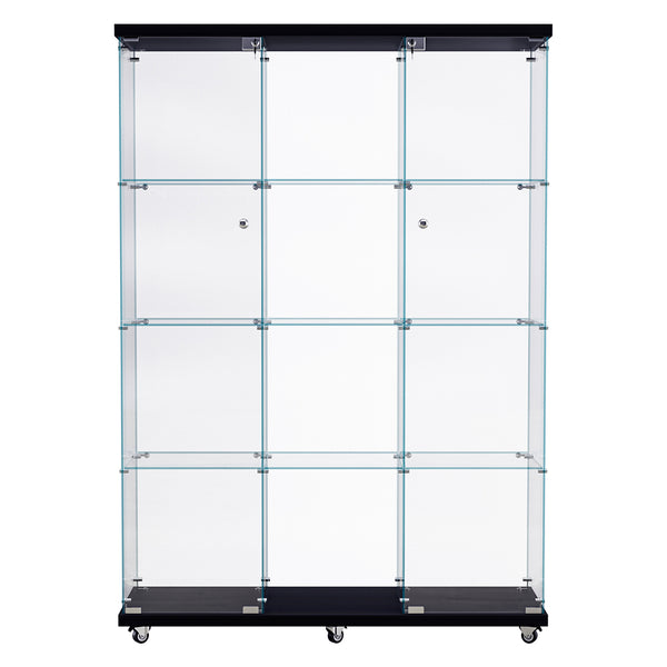 Stacked 169cm Tall Glass Display Cabinet 4 Tier-2006732857472585729